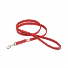 Julius-K9® Anti-Slip nylon/rubber 20mm leiband met handvat RED.