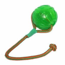 Starmark Treat Dispensing Chew Ball met touw.