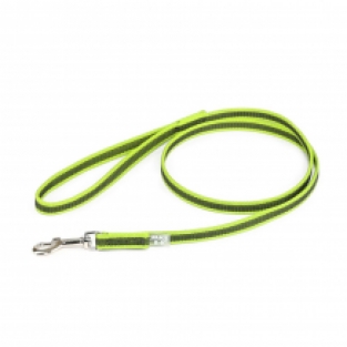 Julius-K9® Anti-Slip nylon/rubber 20mm leiband met handvat NEON.