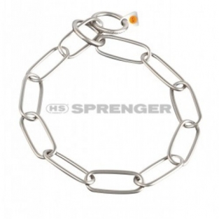 Sprenger Slipketting inox 4mm lange schakel.